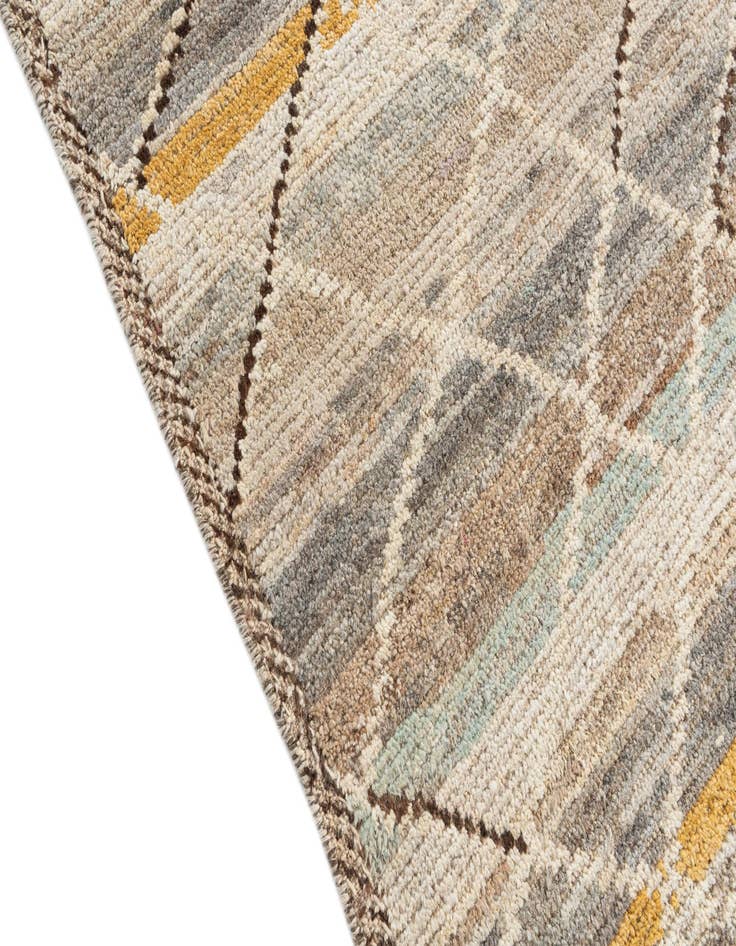 Detail image of  5' 9 x 9' 5  Hand Knotted Moroccan Wool Rug