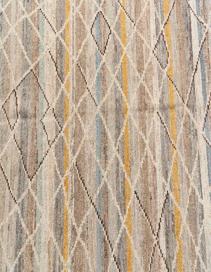 Detail image of  5' 9 x 9' 5  Hand Knotted Moroccan Wool Rug