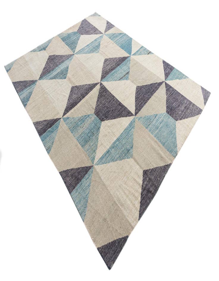 Detail image of  7' 9 x 10' 4  Hand Knotted Moroccan Wool Rug