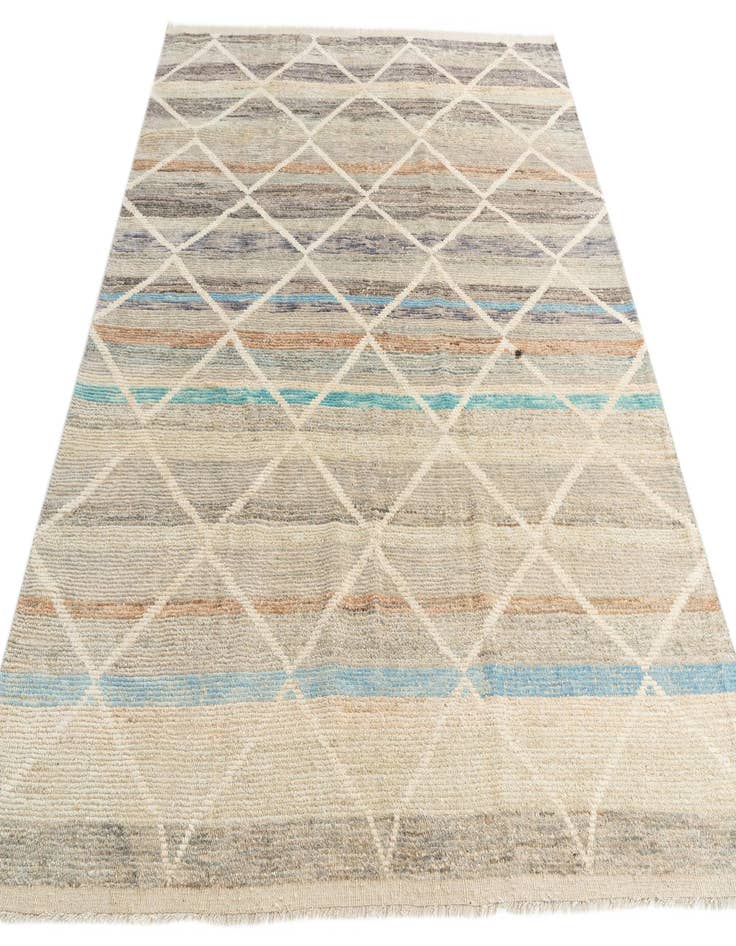 Detail image of  8' 1 x 10' 2  Hand Knotted Moroccan Wool Rug