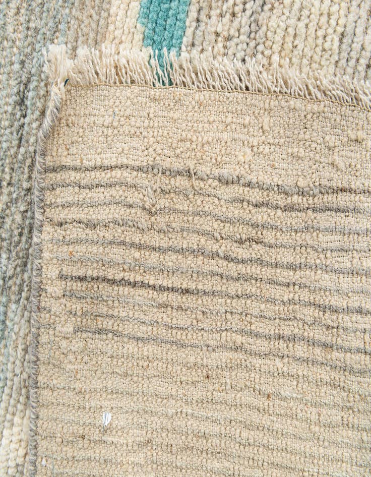 Detail image of  8' 1 x 10' 2  Hand Knotted Moroccan Wool Rug