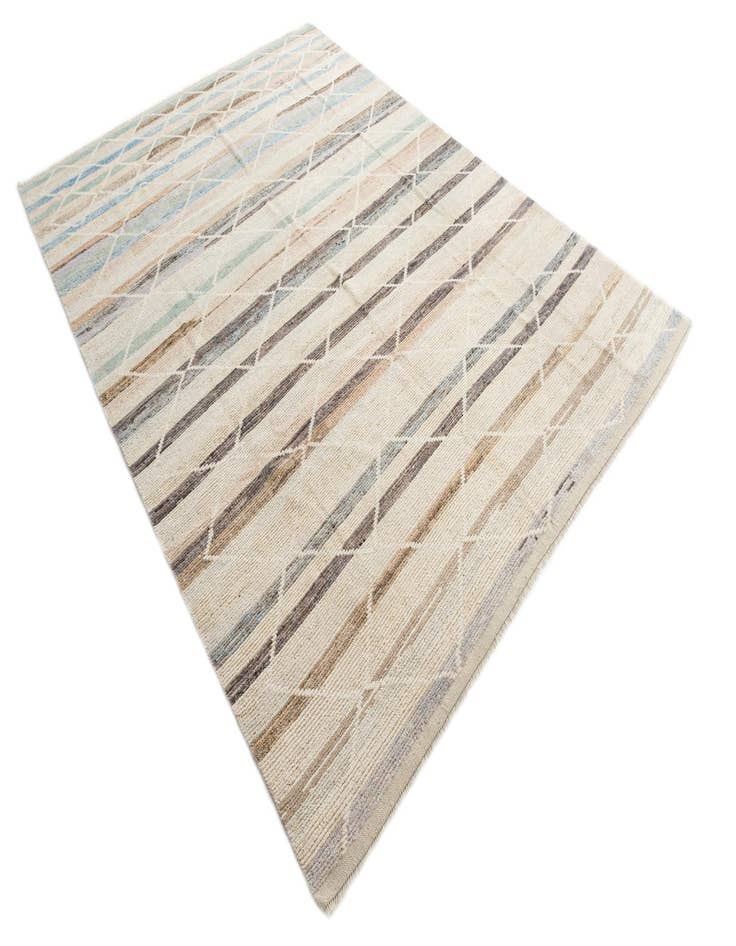 Detail image of  9' x 12' 7  Hand Knotted Moroccan Wool Rug