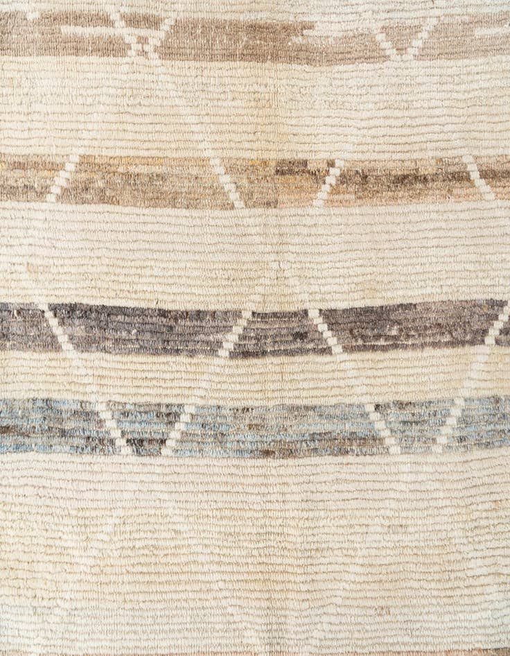 Detail image of  9' x 12' 7  Hand Knotted Moroccan Wool Rug