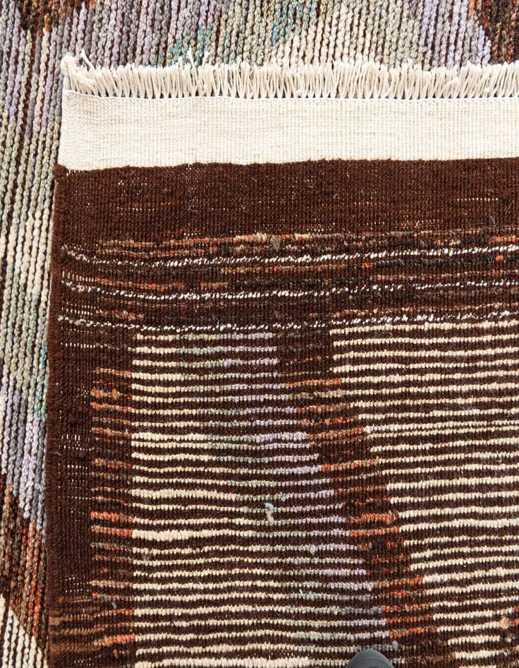 Detail image of  9' 5 x 12' 4  Hand Knotted Moroccan Wool Rug
