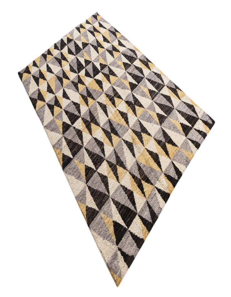 Detail image of  5' x 7' 8  Hand Knotted Moroccan Wool Rug