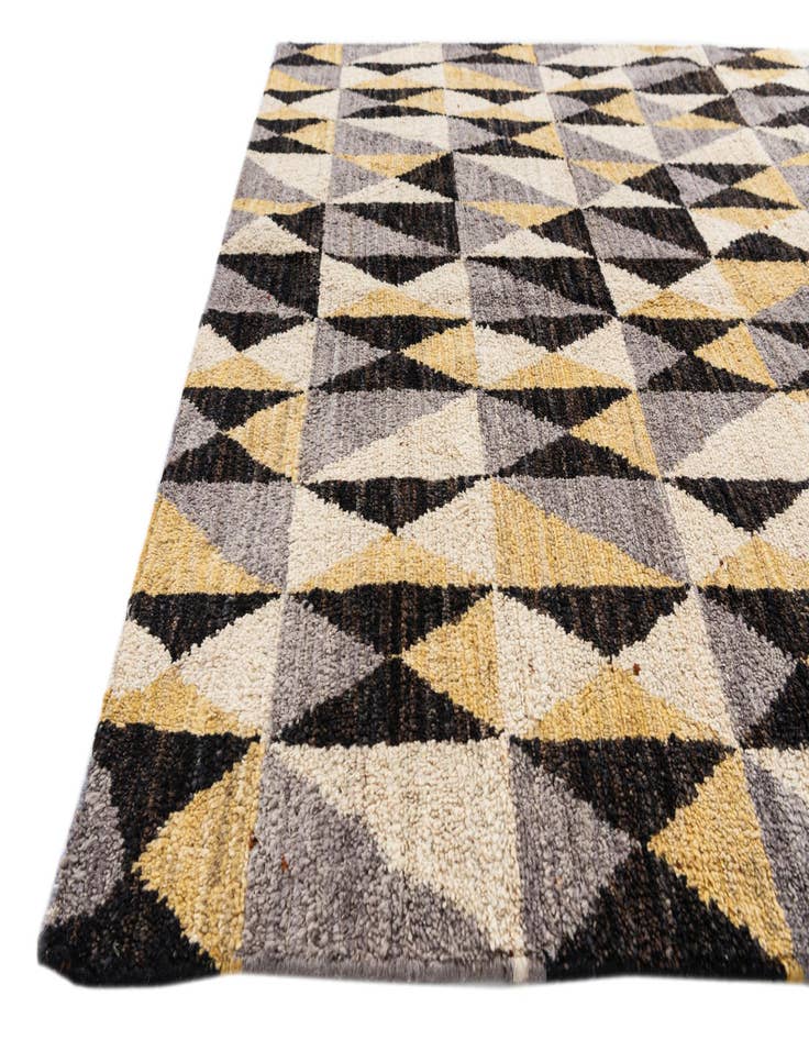 Detail image of  5' x 7' 8  Hand Knotted Moroccan Wool Rug