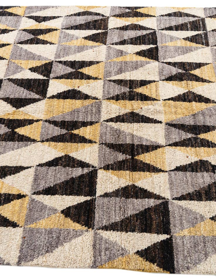 Detail image of  5' x 7' 8  Hand Knotted Moroccan Wool Rug