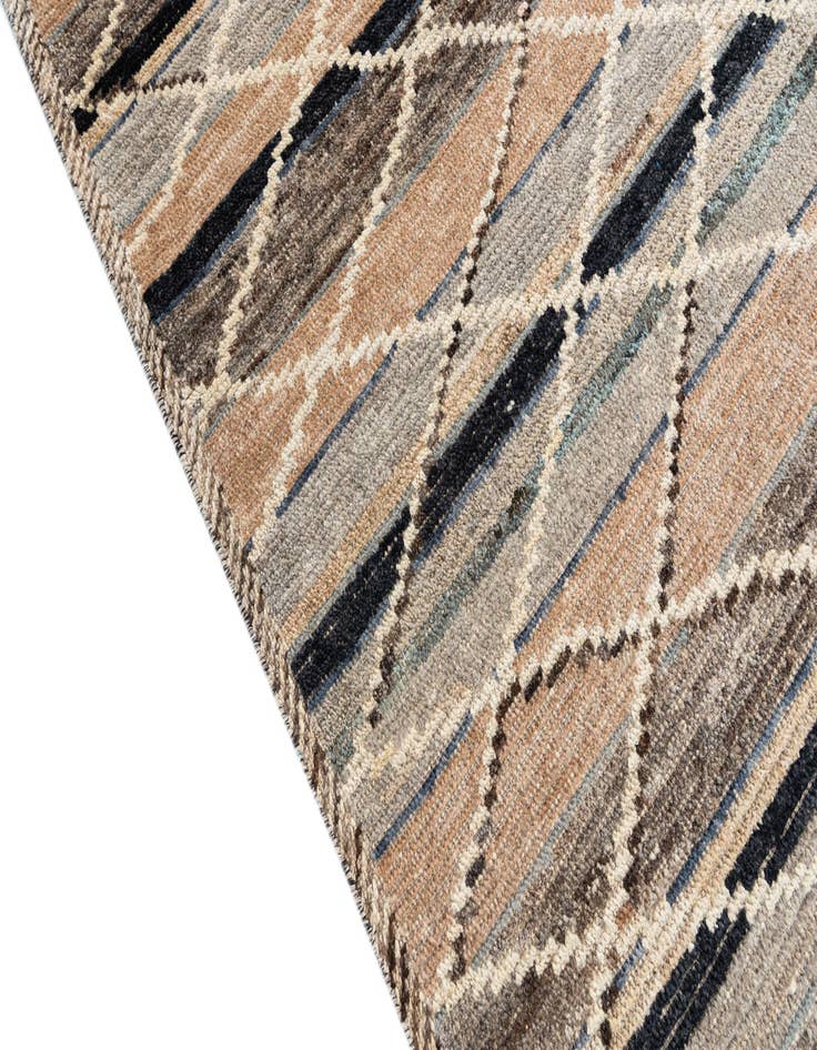 Detail image of  6' x 9' 3  Hand Knotted Moroccan Wool Rug