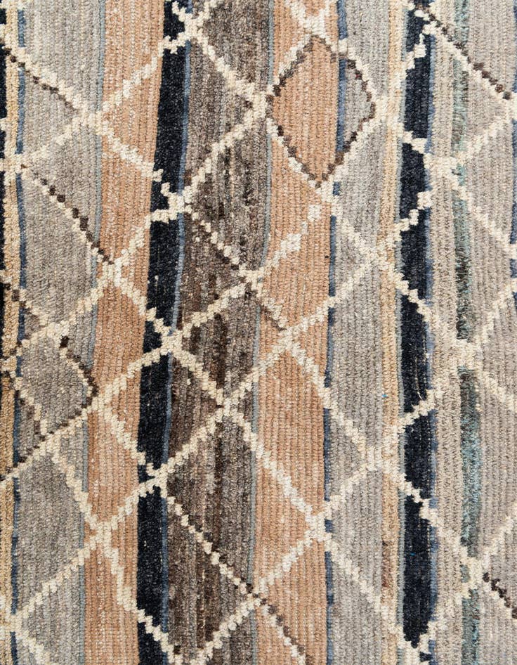 Detail image of  6' x 9' 3  Hand Knotted Moroccan Wool Rug