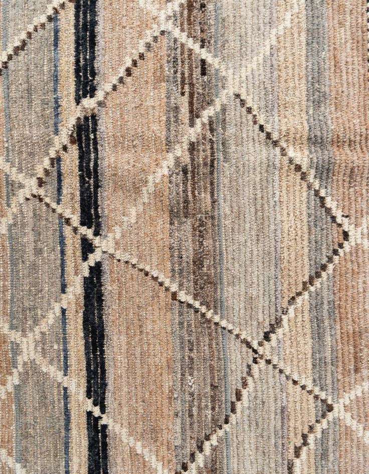 Detail image of  6' x 9' 3  Hand Knotted Moroccan Wool Rug