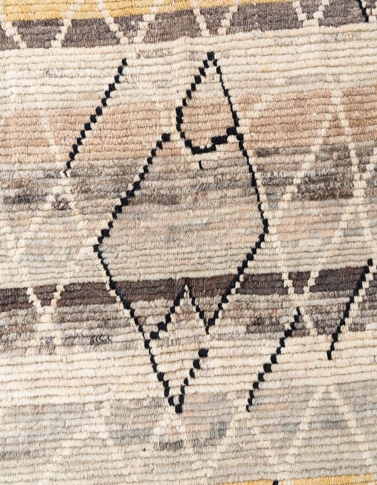 Detail image of  5' 9 x 9' 3  Hand Knotted Moroccan Wool Rug