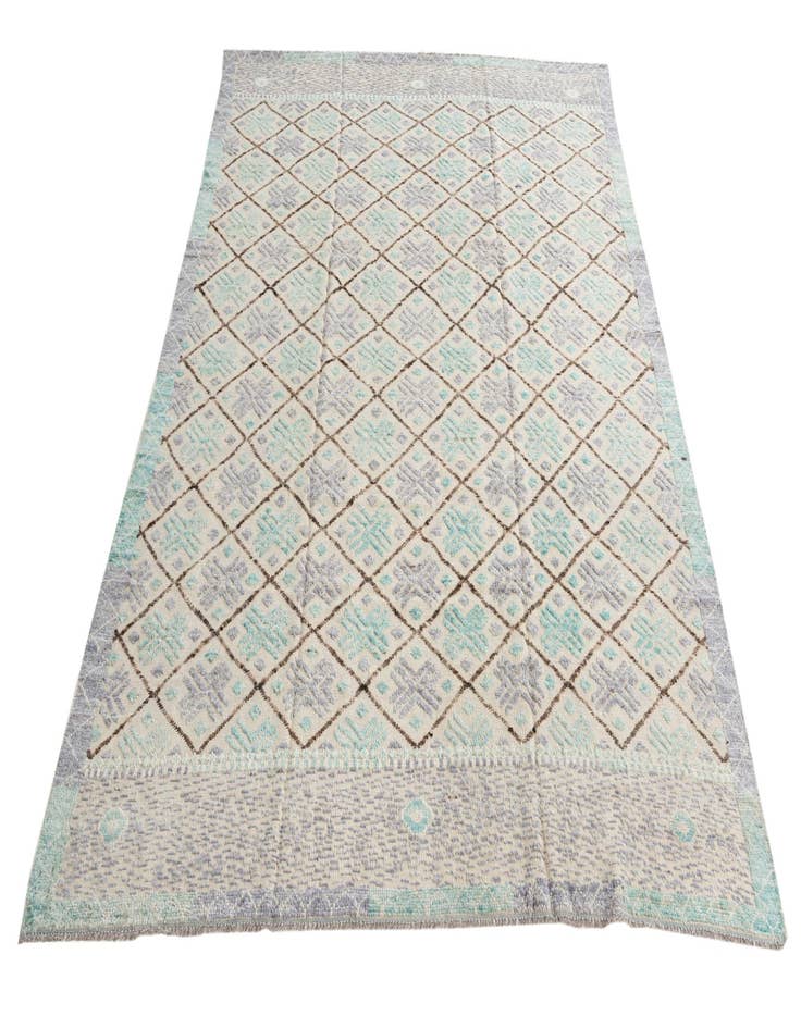 Detail image of  7' 5 x 10' 2  Hand Knotted Moroccan Wool Rug