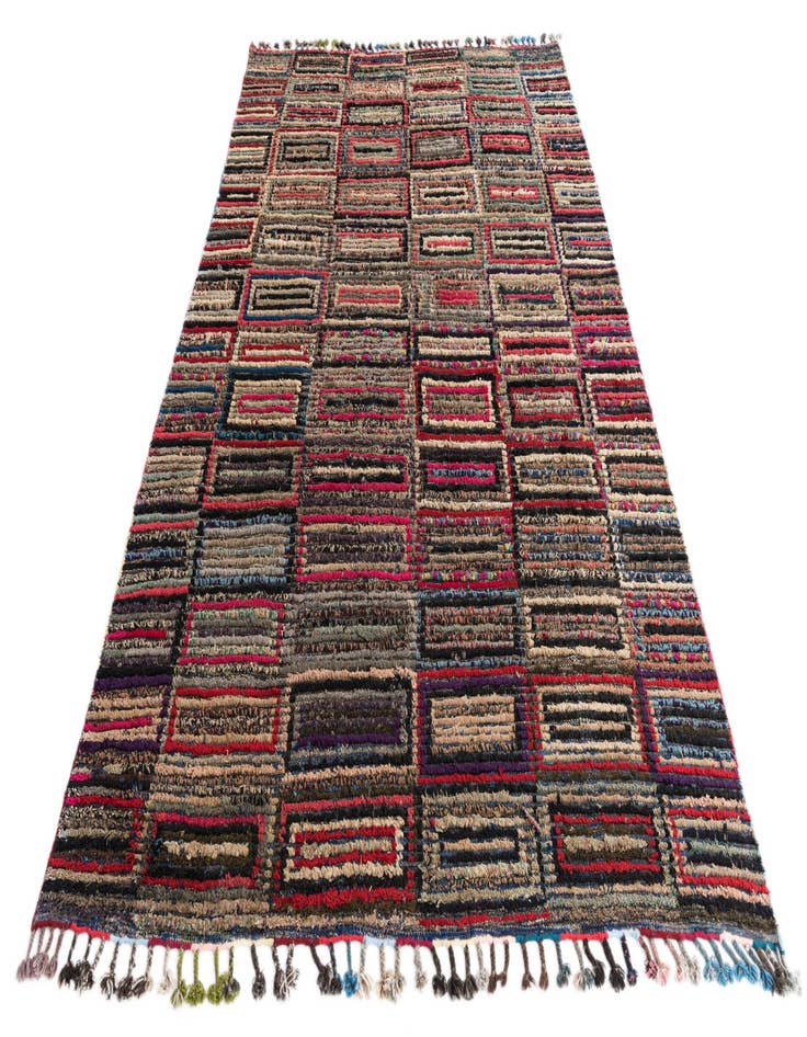 Detail image of  6' 3 x 9' 6  Hand Knotted Moroccan Wool Rug