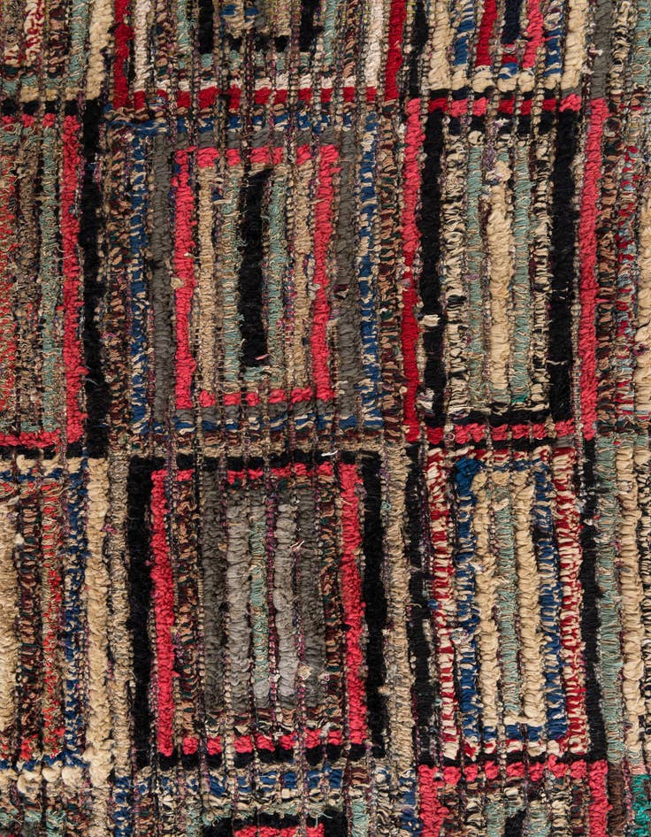 Detail image of  6' 3 x 9' 6  Hand Knotted Moroccan Wool Rug