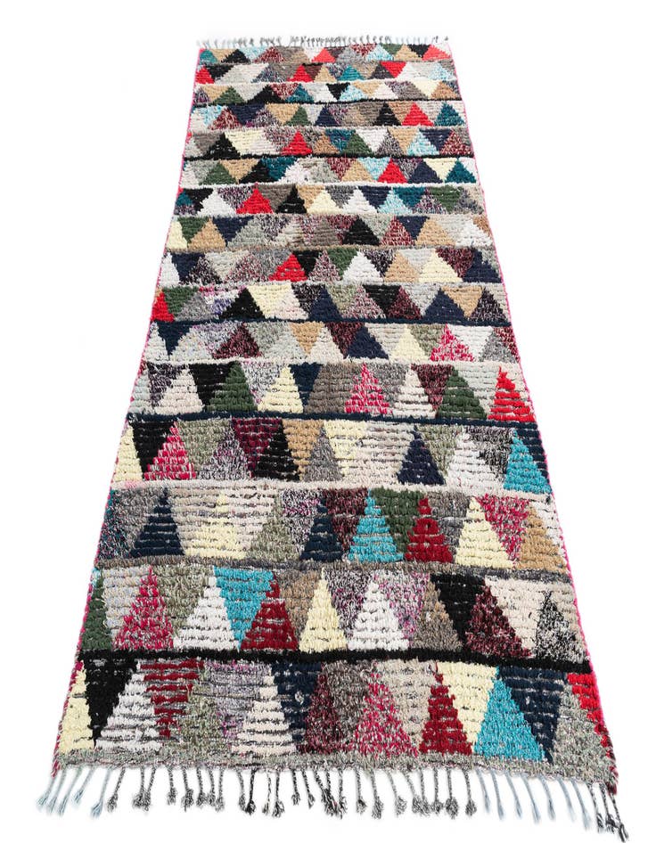 Detail image of  5' 4 x 8'  Hand Knotted Moroccan Wool Rug