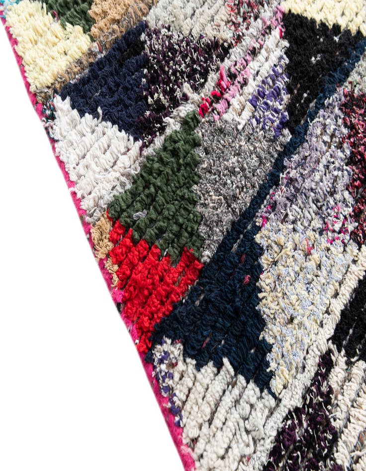 Detail image of  5' 4 x 8'  Hand Knotted Moroccan Wool Rug