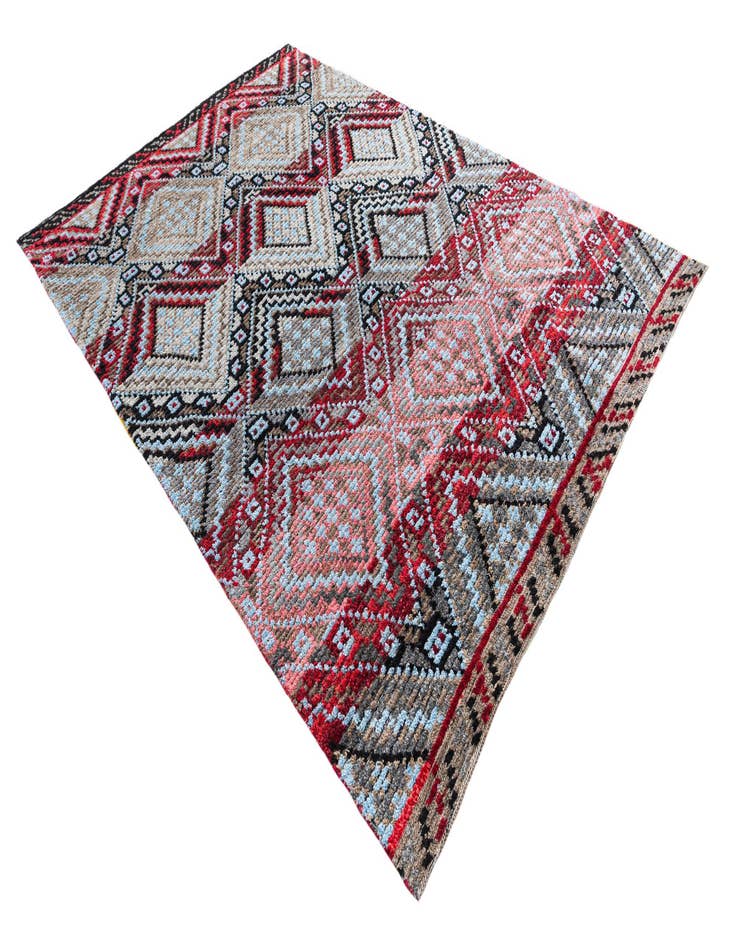 Detail image of  6' 5 x 9' 4  Hand Knotted Moroccan Wool Rug