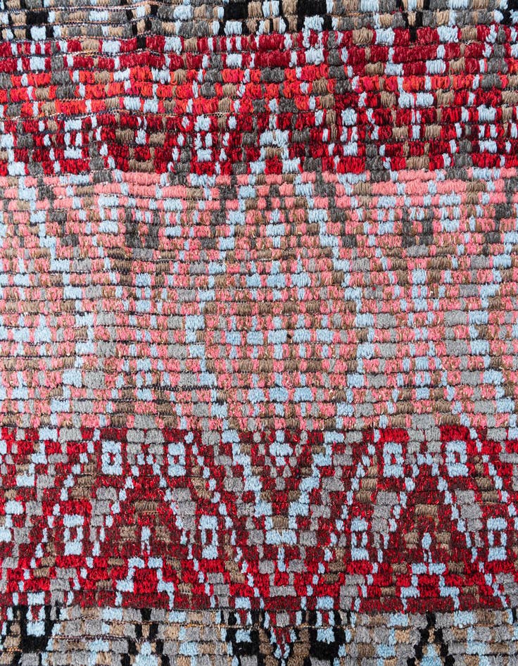 Detail image of  6' 5 x 9' 4  Hand Knotted Moroccan Wool Rug
