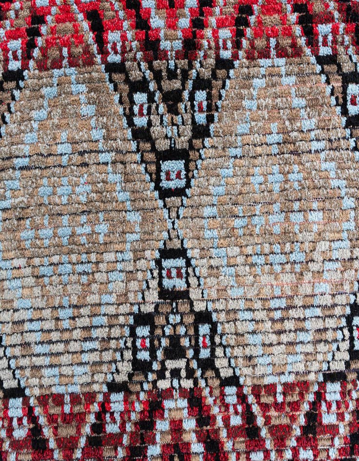 Detail image of  6' 5 x 9' 4  Hand Knotted Moroccan Wool Rug