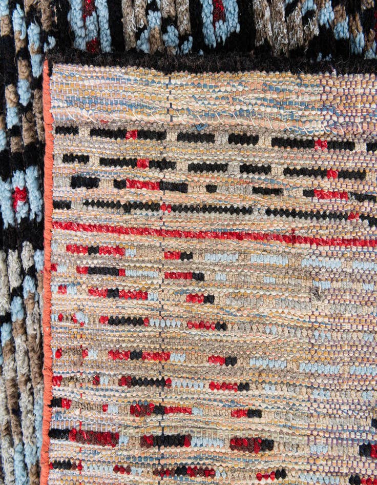 Detail image of  6' 5 x 9' 4  Hand Knotted Moroccan Wool Rug
