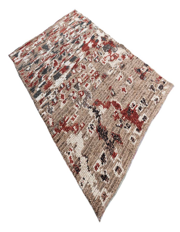 Detail image of  5' 2 x 7' 5  Hand Knotted Moroccan Wool Rug