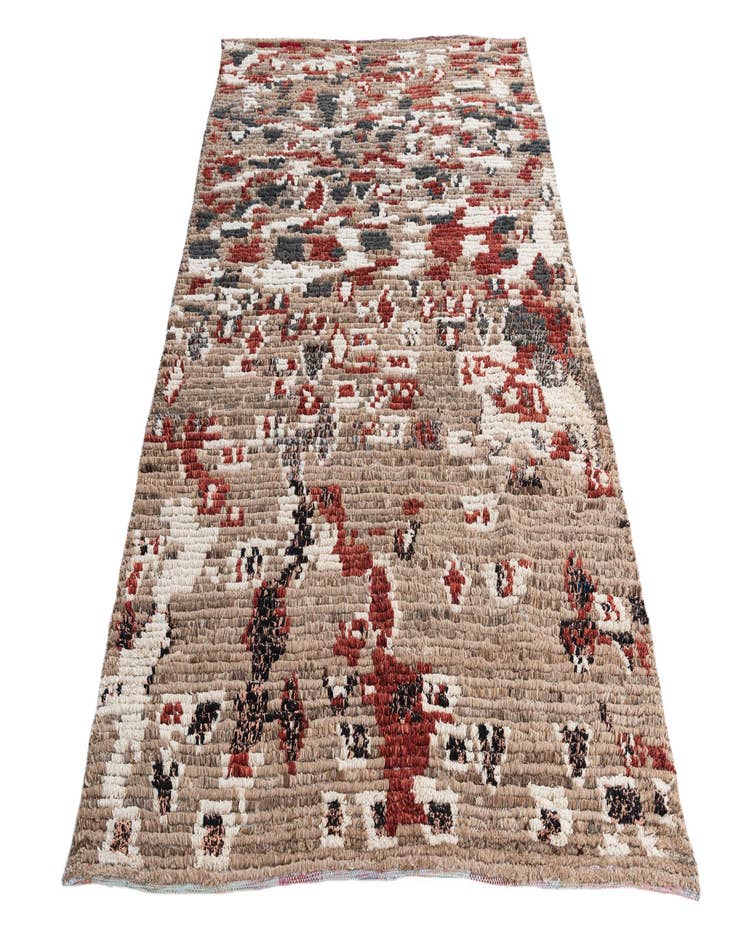 Detail image of  5' 2 x 7' 5  Hand Knotted Moroccan Wool Rug