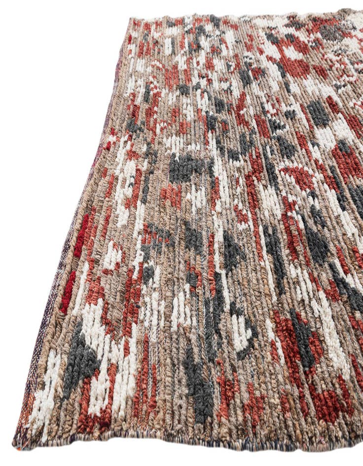 Detail image of  5' 2 x 7' 5  Hand Knotted Moroccan Wool Rug
