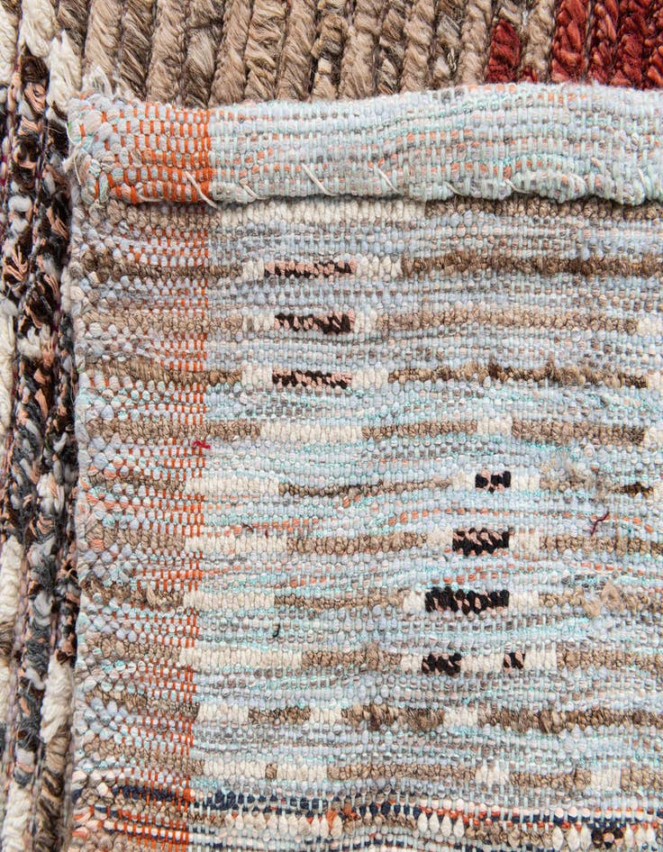 Detail image of  5' 2 x 7' 5  Hand Knotted Moroccan Wool Rug