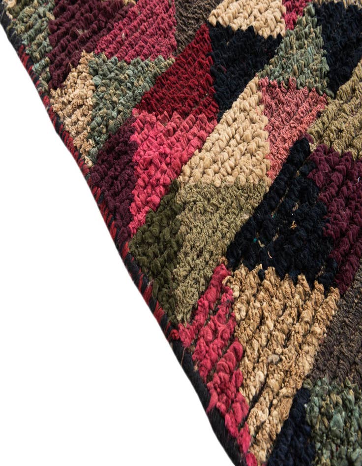 Detail image of  5' 5 x 7' 10  Hand Knotted Moroccan Wool Rug