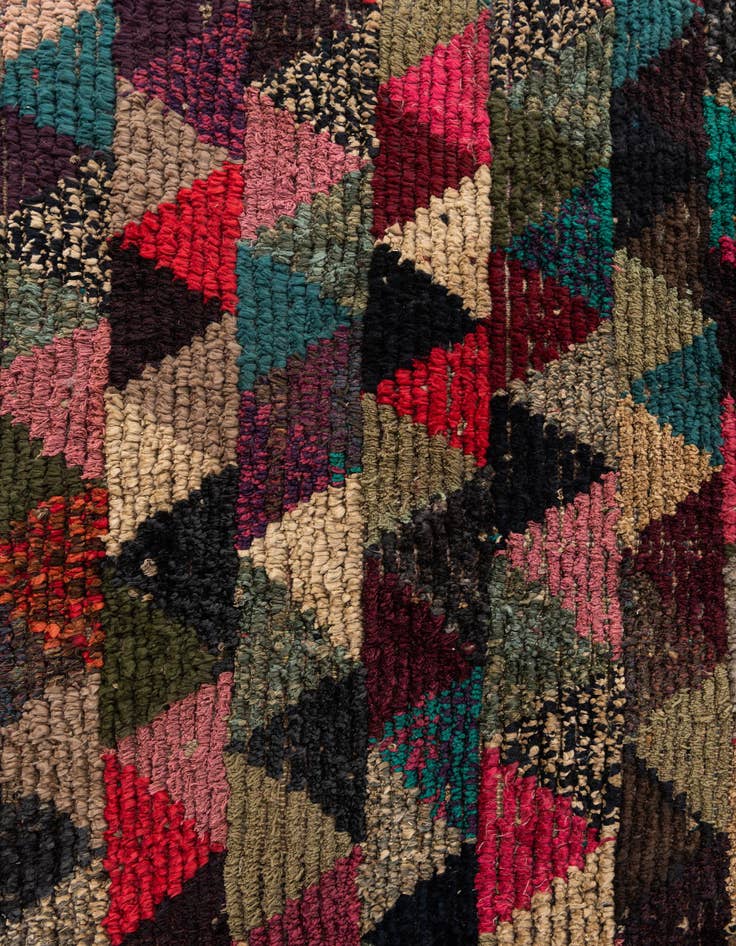 Detail image of  5' 5 x 7' 10  Hand Knotted Moroccan Wool Rug