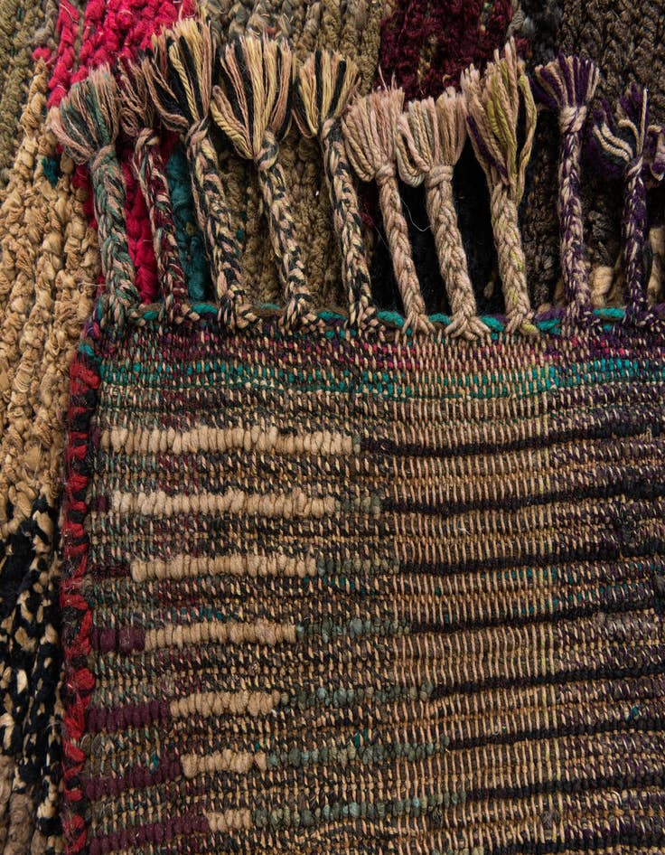 Detail image of  5' 5 x 7' 10  Hand Knotted Moroccan Wool Rug