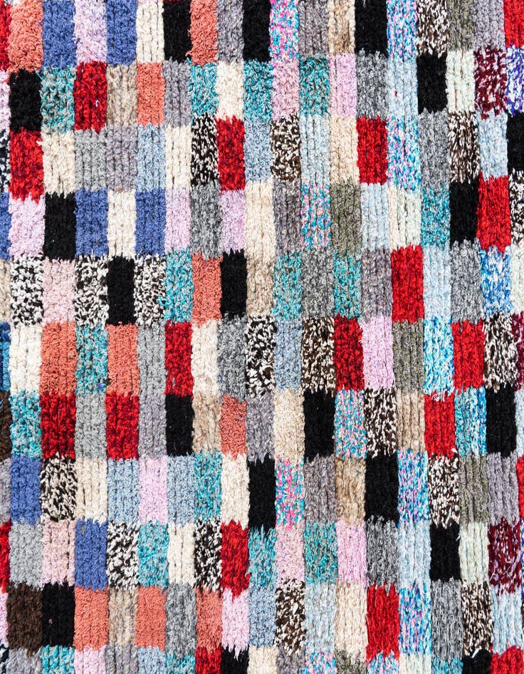 Detail image of  6' 7 x 9' 9  Hand Knotted Moroccan Wool Rug