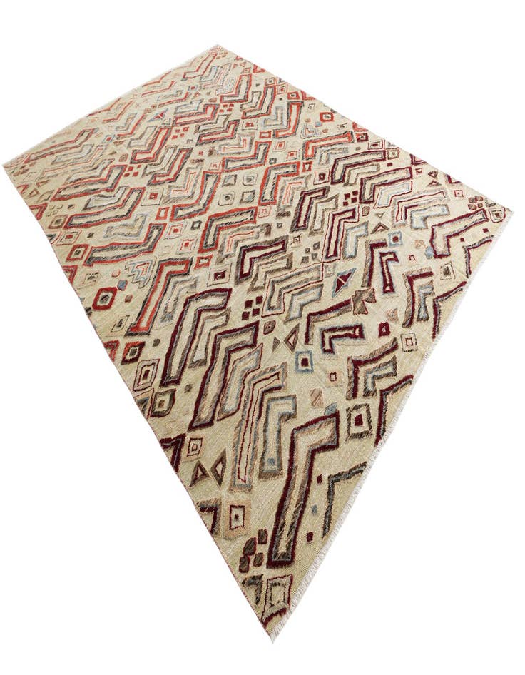 Detail image of  9' x 12' 2  Hand Knotted Moroccan Wool Rug