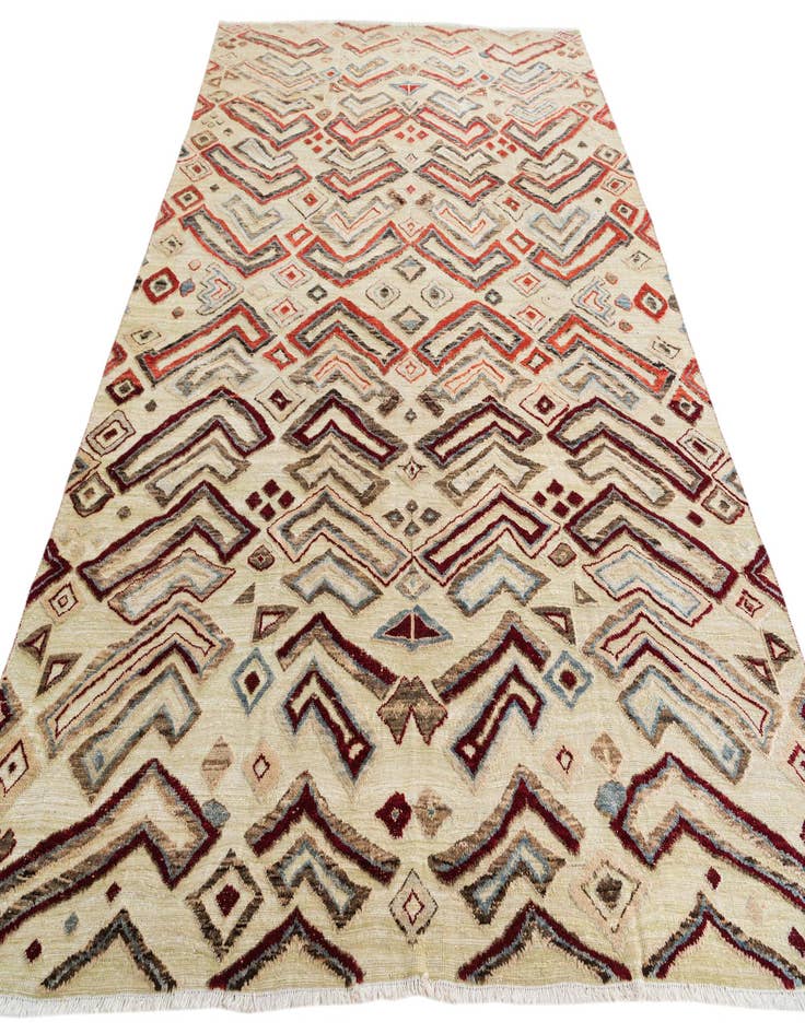 Detail image of  9' x 12' 2  Hand Knotted Moroccan Wool Rug