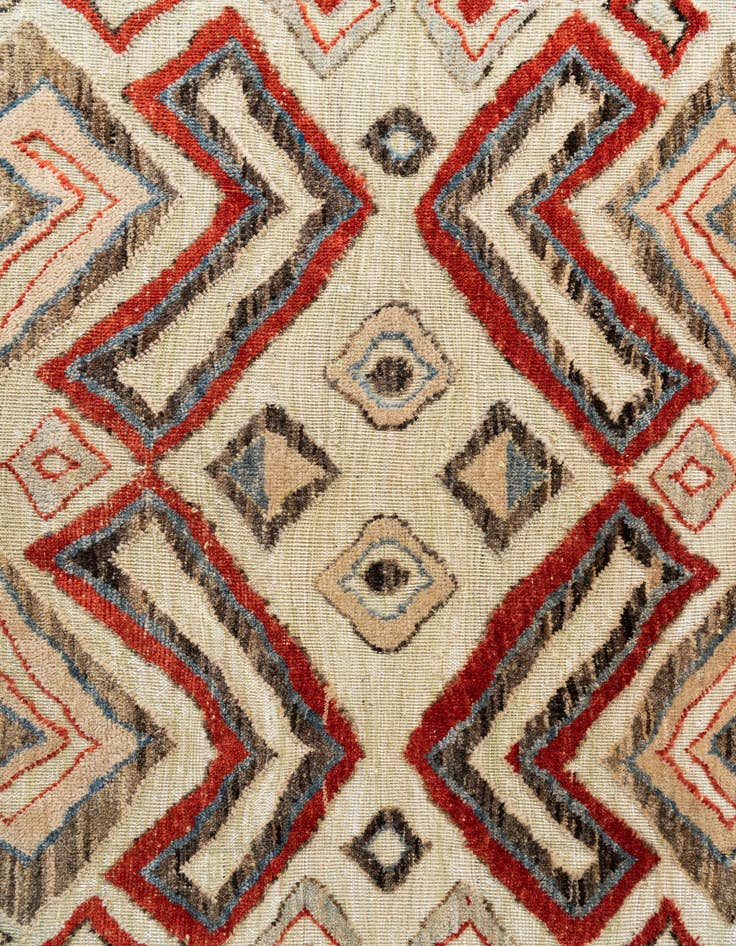 Detail image of  9' x 12' 2  Hand Knotted Moroccan Wool Rug