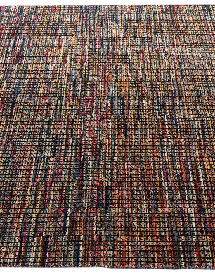 Detail image of  5' 5 x 8' 1  Hand Knotted Moroccan Wool Rug