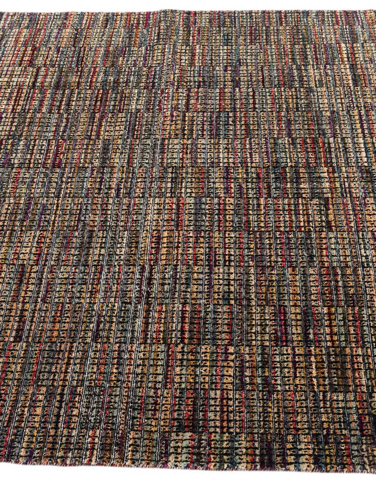 Detail image of  5' 4 x 7' 10  Hand Knotted Moroccan Wool Rug