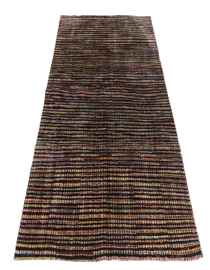 Detail image of  5' 2 x 7' 3  Hand Knotted Moroccan Wool Rug