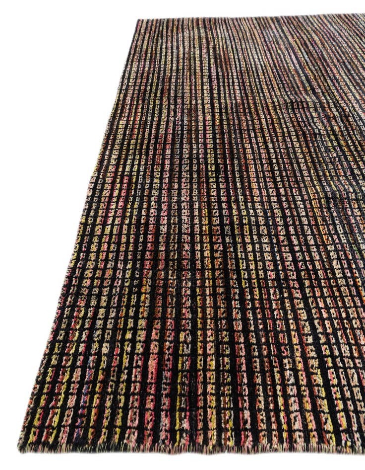 Detail image of  5' 2 x 7' 3  Hand Knotted Moroccan Wool Rug