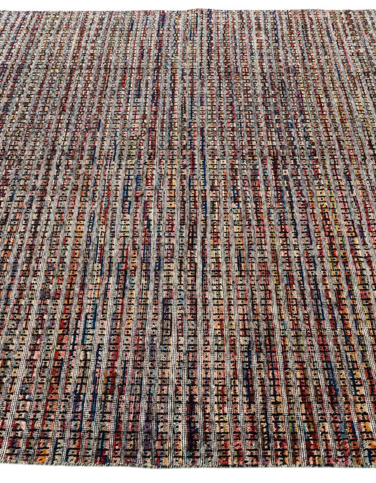 Detail image of  6' 3 x 9' 6  Hand Knotted Moroccan Wool Rug