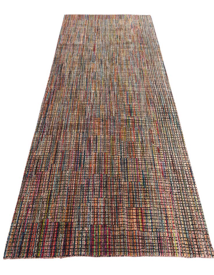 Detail image of  6' 10 x 9' 10  Hand Knotted Moroccan Wool Rug