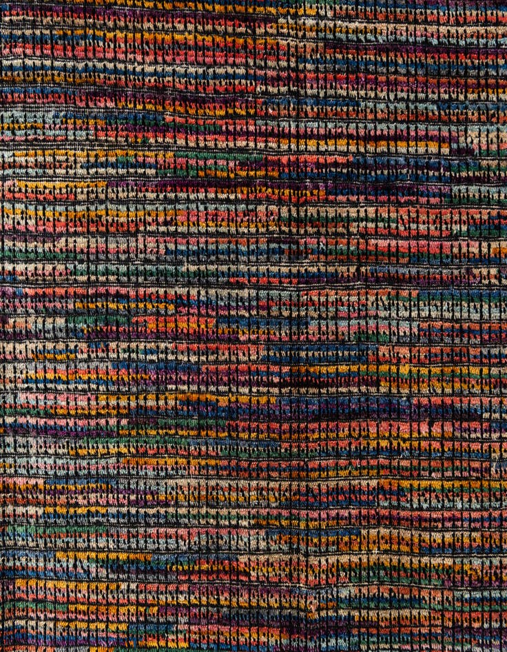 Detail image of  7' 10 x 9' 10  Hand Knotted Moroccan Wool Rug