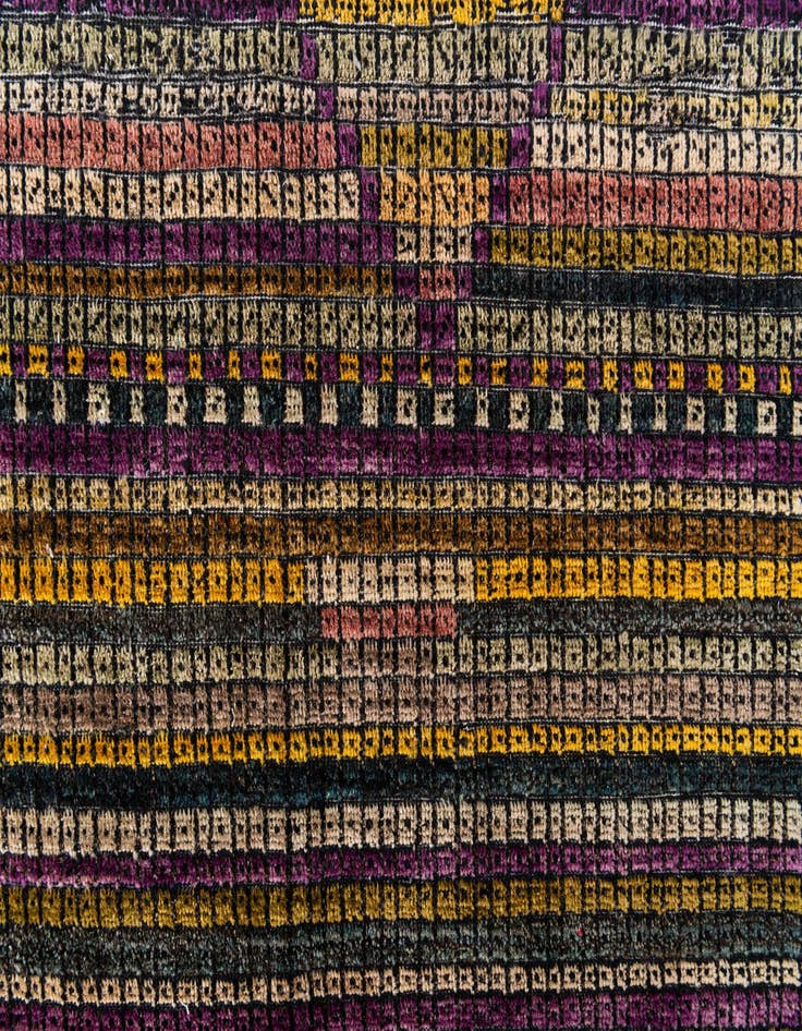 Detail image of  7' 8 x 9' 10  Hand Knotted Moroccan Wool Rug