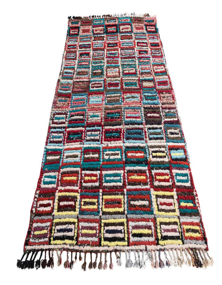 Detail image of  5' 2 x 7' 10  Hand Knotted Moroccan Wool Rug