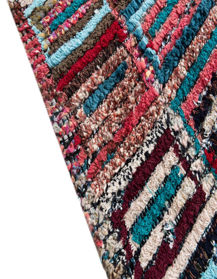 Detail image of  5' 2 x 7' 10  Hand Knotted Moroccan Wool Rug