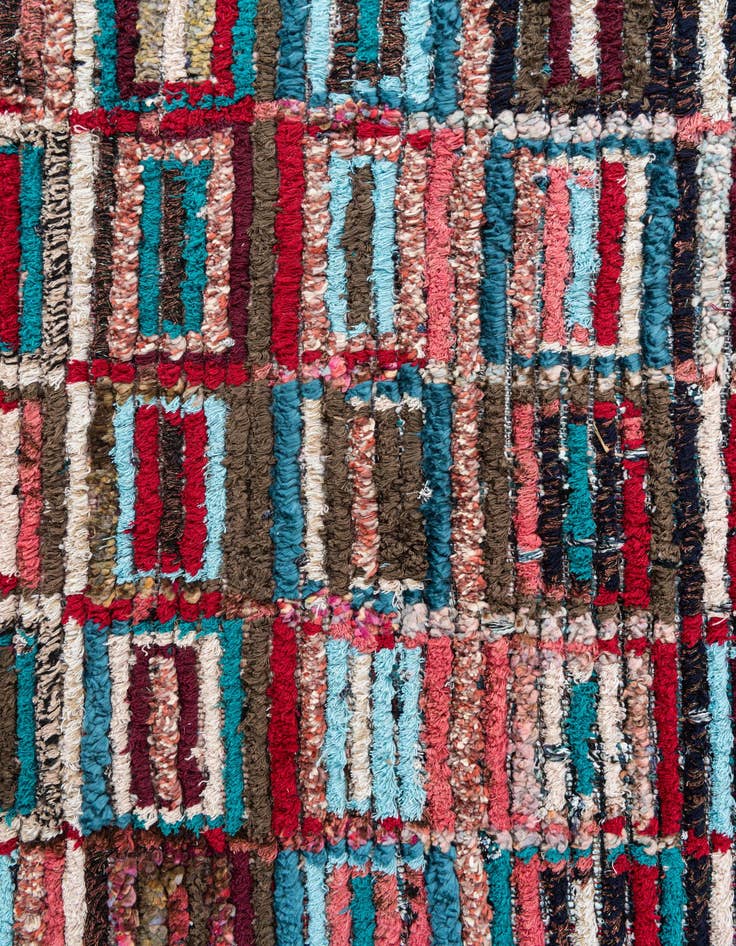 Detail image of  5' 2 x 7' 10  Hand Knotted Moroccan Wool Rug