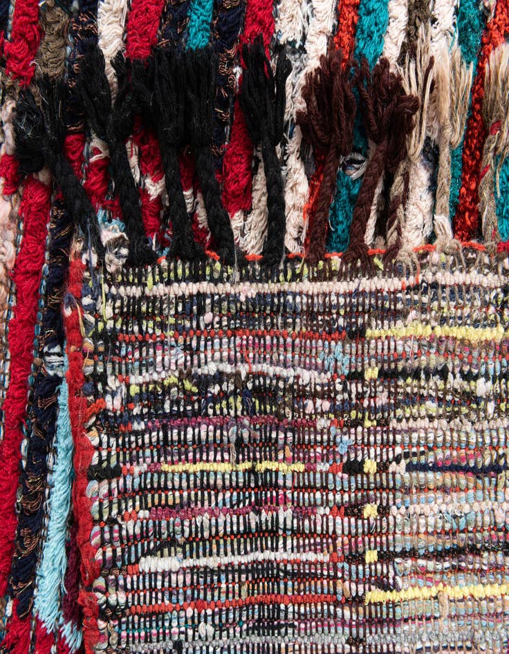 Detail image of  5' 2 x 7' 10  Hand Knotted Moroccan Wool Rug