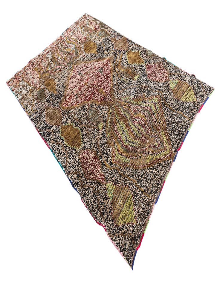 Detail image of  5' 1 x 7' 6  Hand Knotted Moroccan Wool Rug