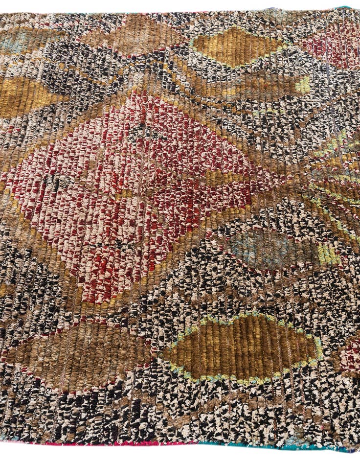 Detail image of  5' 1 x 7' 6  Hand Knotted Moroccan Wool Rug