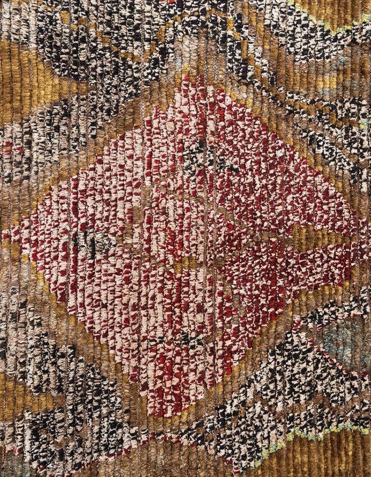 Detail image of  5' 1 x 7' 6  Hand Knotted Moroccan Wool Rug